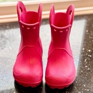 Crocs Pink Rain Boots